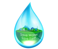 Eco-friendly water saving icon